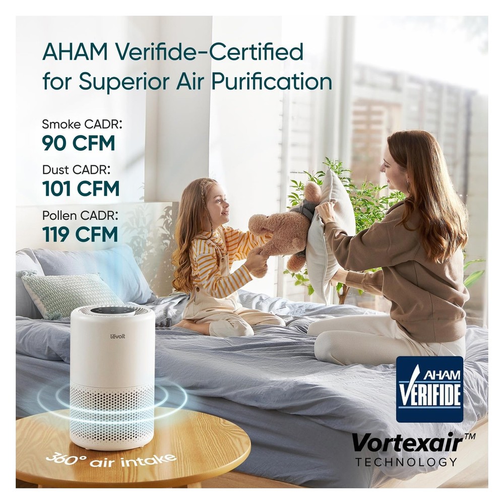 LEVOIT Air Purifier Core 200S-P HEPA Filter Smart Voice Control