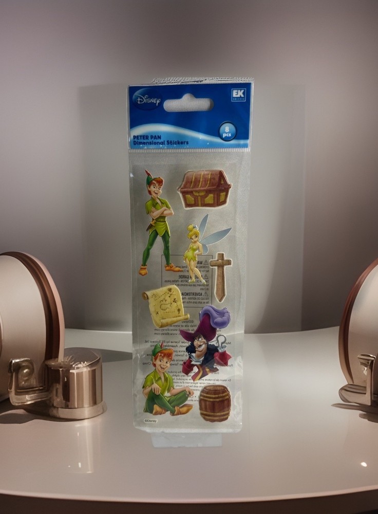 DISNEY DIMENSIONAL STICKERS PETER PAN 8 PIECES BY EK SUCCESS
