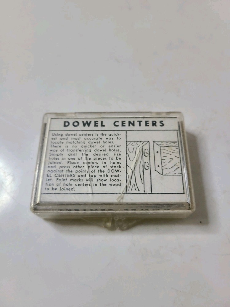 Sears carpenter wood working Dowel Centers 4184