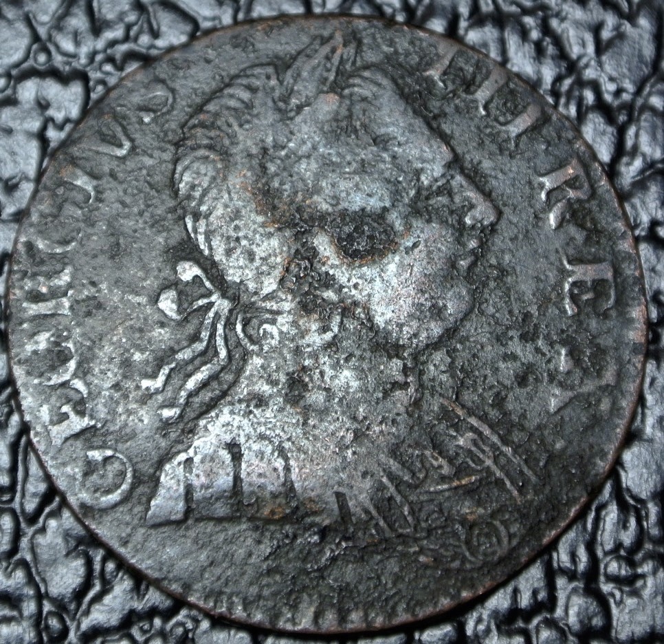 US POST-COLONIAL - NON REGAL HALF PENNY - 177?