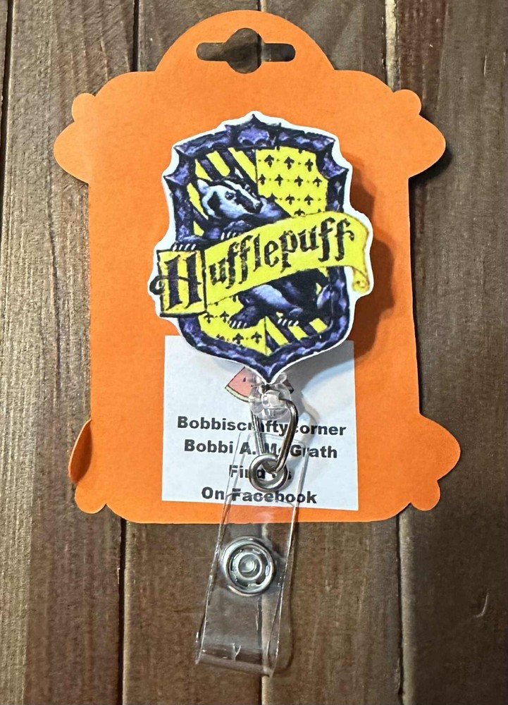 Hufflepuff badge reels