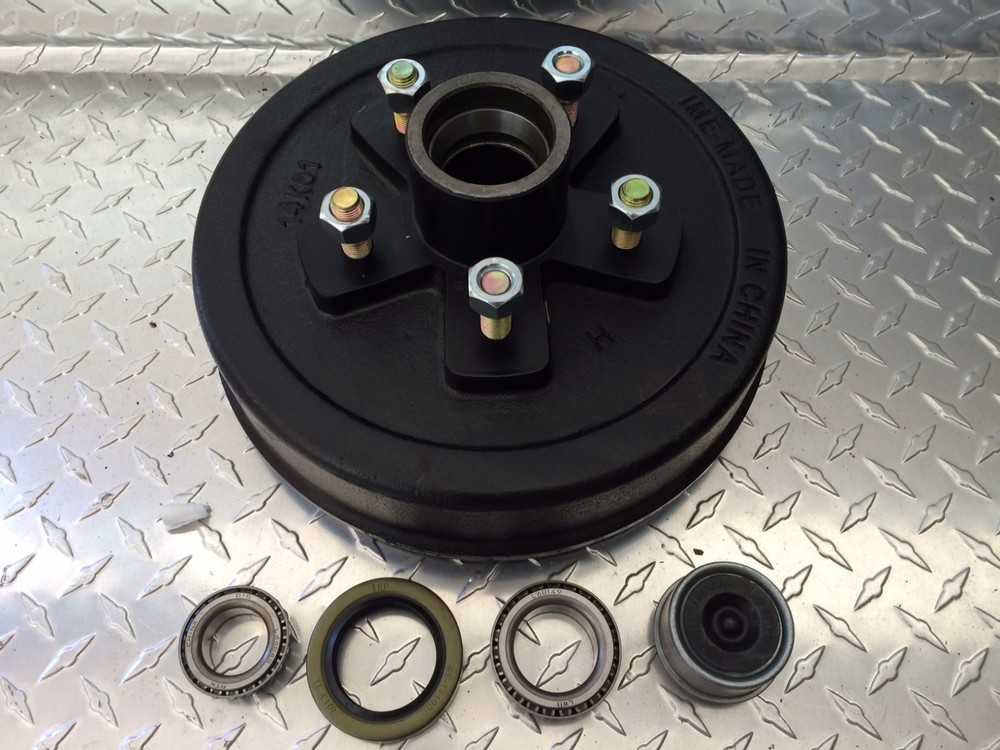 10" Brake Drum Hub Assembly 3500 # Trailer Axle 945475AL, 5x4.75" Bolt Pattern,