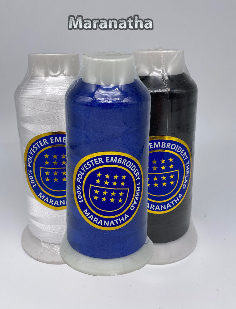 3 x cones / spool Embroidery machine polyester thread 5000 yds