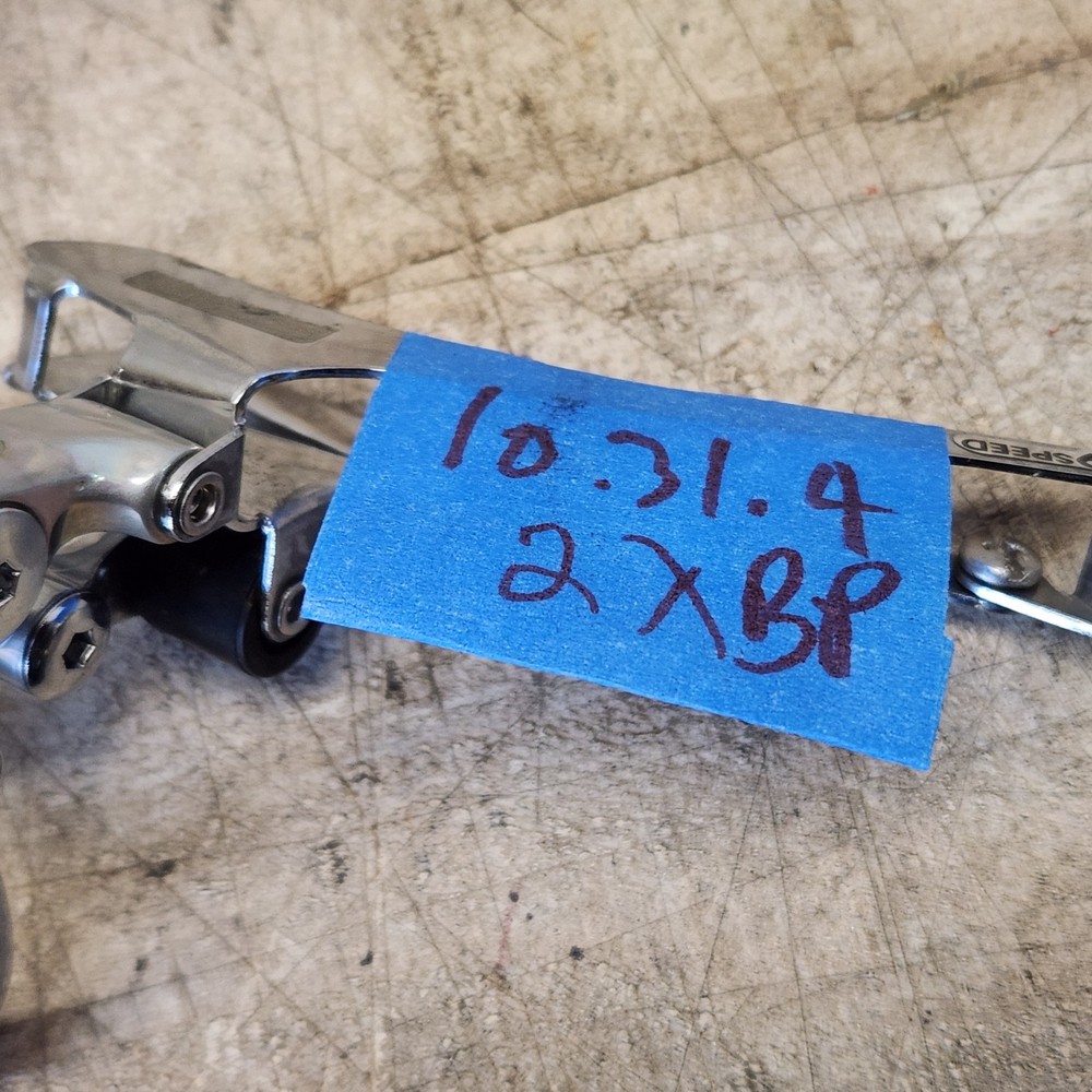 2004 Shimano Tiagra FD-4400 Double 2X Bicycle Front Clamp On 31.8 Bottom Pull