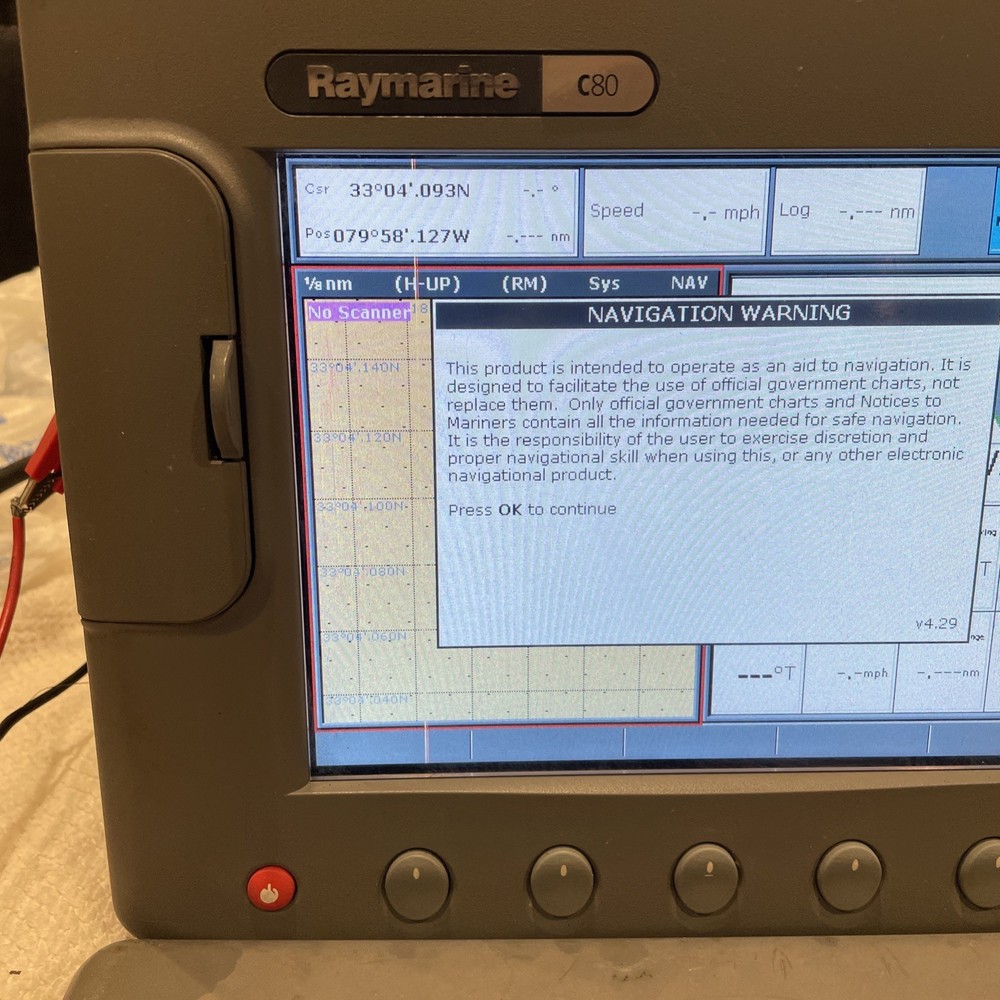 Raymarine C80 E02020 Color 8.4" Fishfinder Radar GPS Chartplotter MFD Display