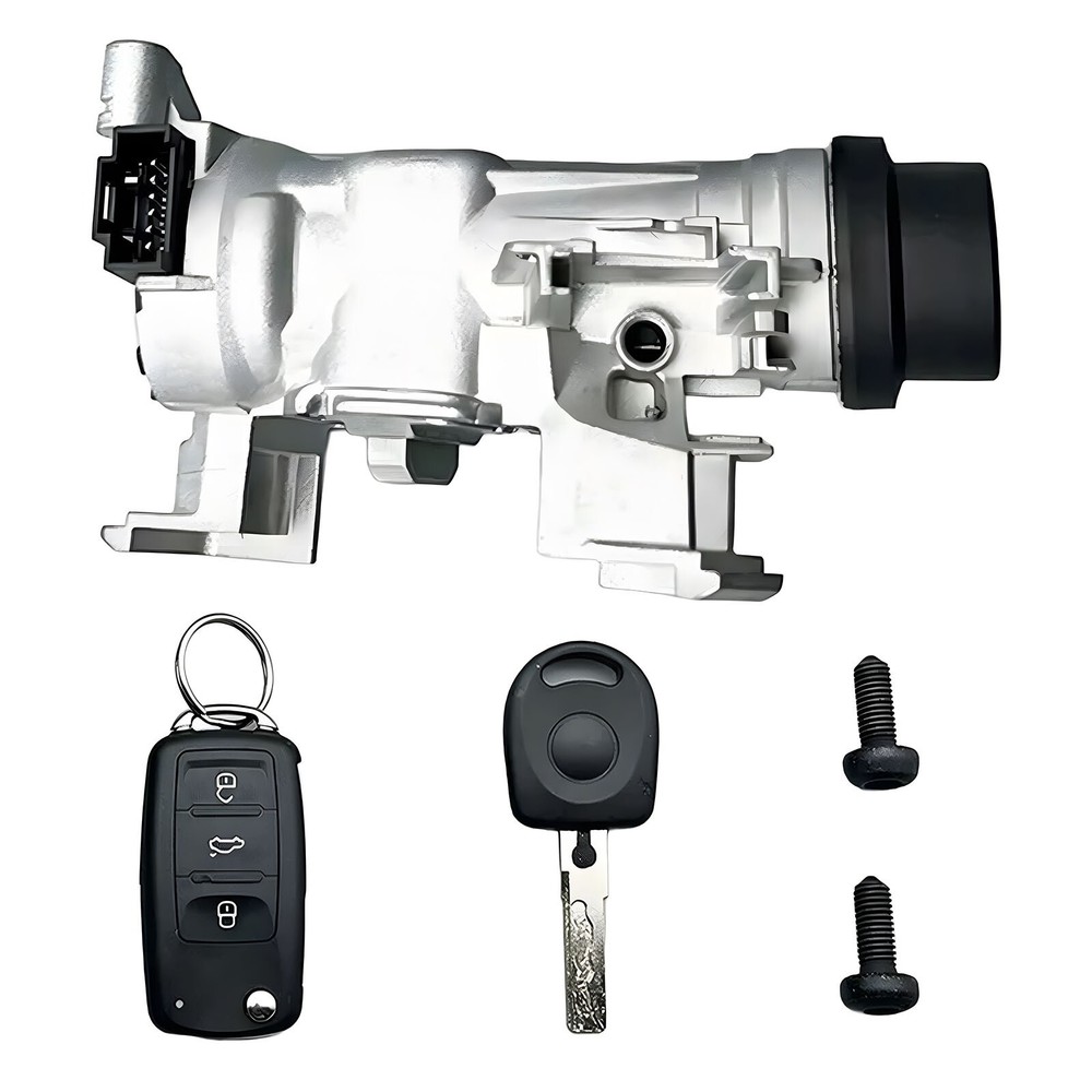 Ignition Switch Lock Assembly For VW Jetta 2006-2018 W/Remote Control Key Shell