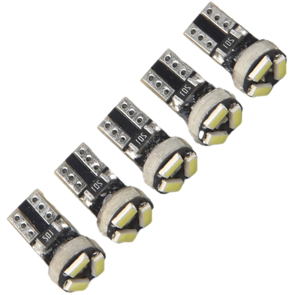 Long lasting T5 White LED Bulbs for Car Dashboard Easy Installation 10 Pack