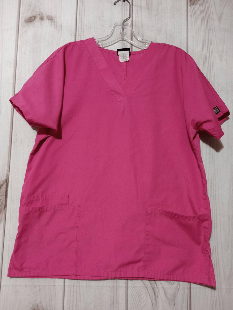 Cherokee Scrub Top Ladies Small Pink
