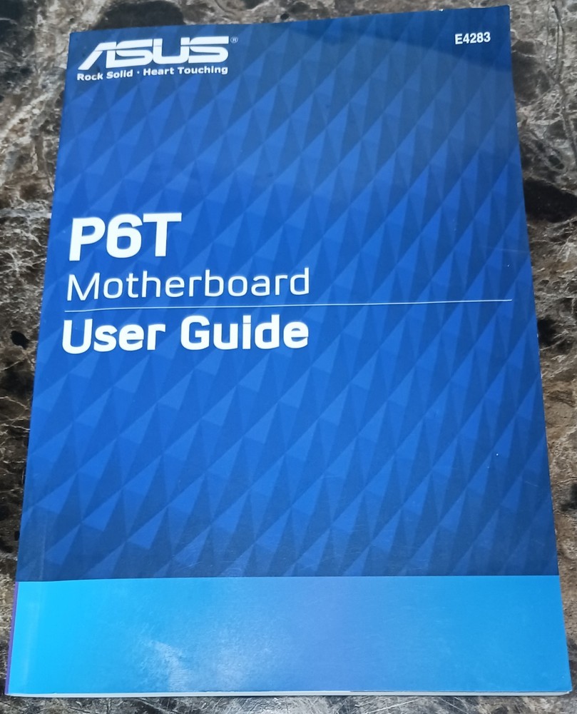Asus P6t Motherboard User Guide E4283