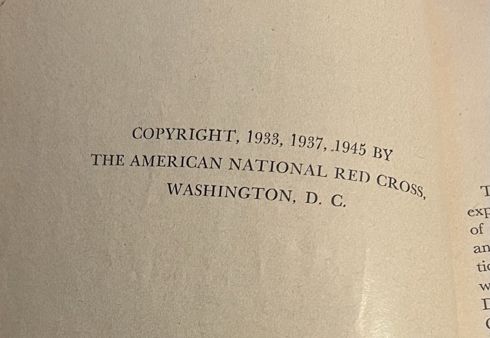 American Red Cross First Aid Textbook Revised Edition 1945 - Read