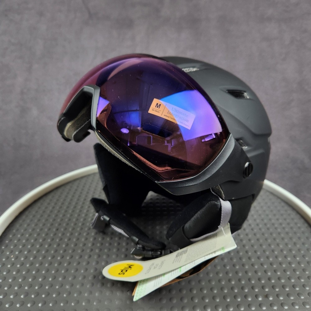 Smith Survey MIPS Ski Snowboard Helmet Medium Black Integrated Visor Unisex