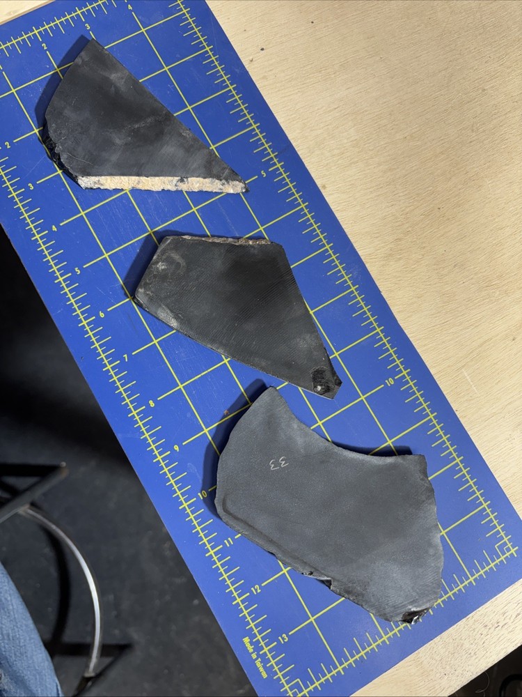 Black Butter Obsidian Slabs Arrow Head Material Quality Stone Lot 33