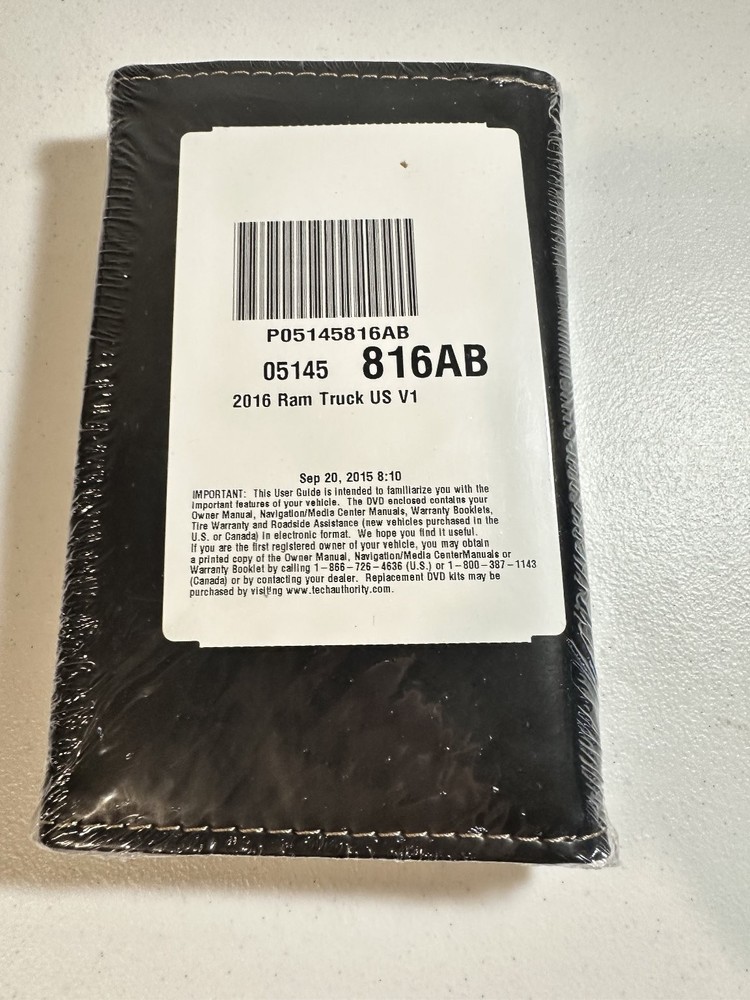 Ram Trucks User Owner's Manual Set 2016
