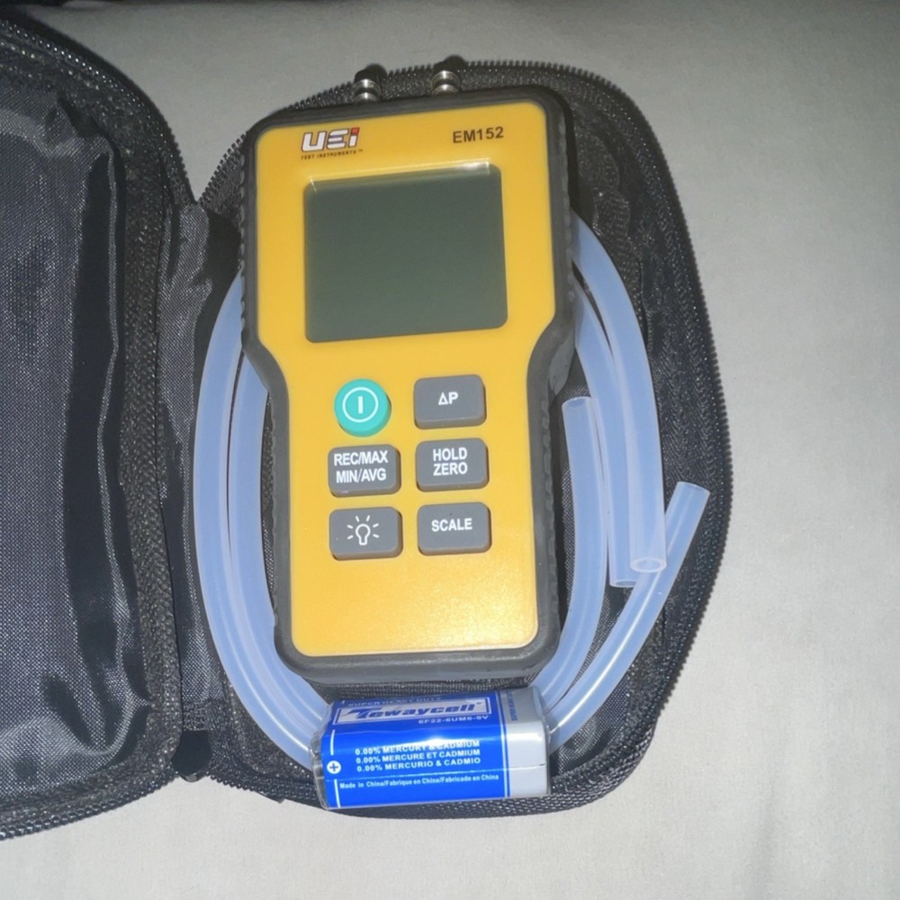 UEI EM152 Dual Differential Digital Manometer NEW OPEN BOX