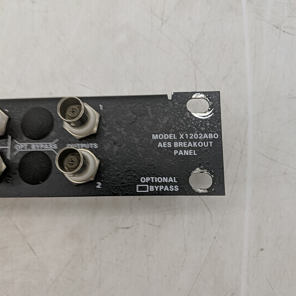 Evertz Micro Systems Model # X1202ABO AES Breakout Panel