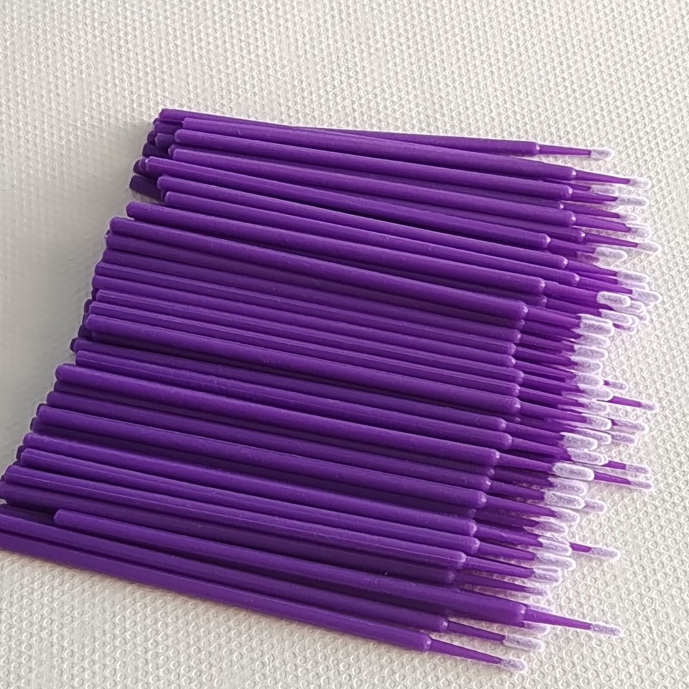 100Pcs Micro Brushes Applicators Microbrush Dental Regular Fine Super Fine Eye