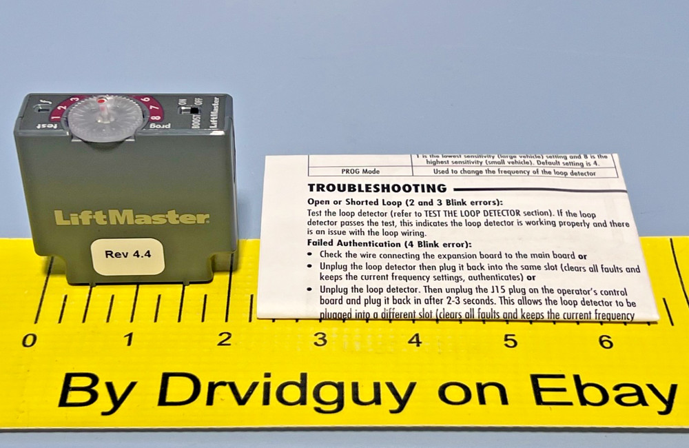 LiftMaster LOOPDETLM Plug-in Loop Detector, REV 4.4