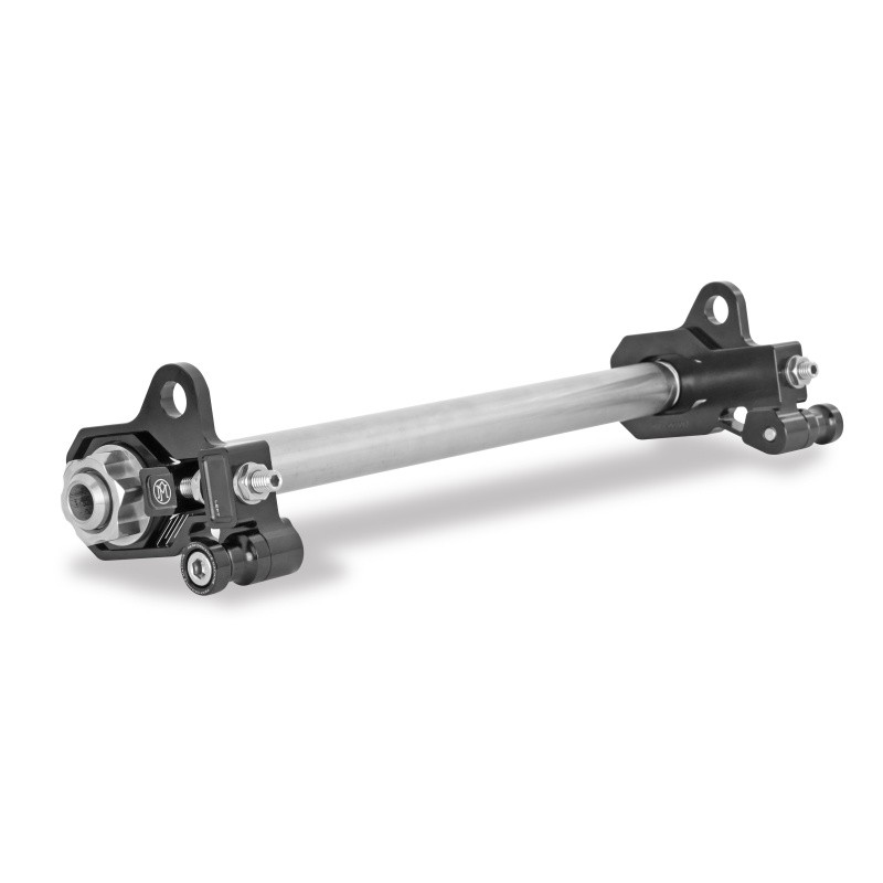 Performance Machine Rear Axle Adjuster Kit Black #0117-0028M-B Harley Davidson