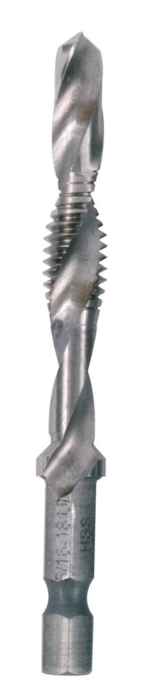 Drill And Tap Bit, Hss, 10-32