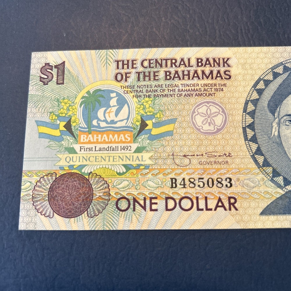 Bahamas- 1 dollar- 1992
