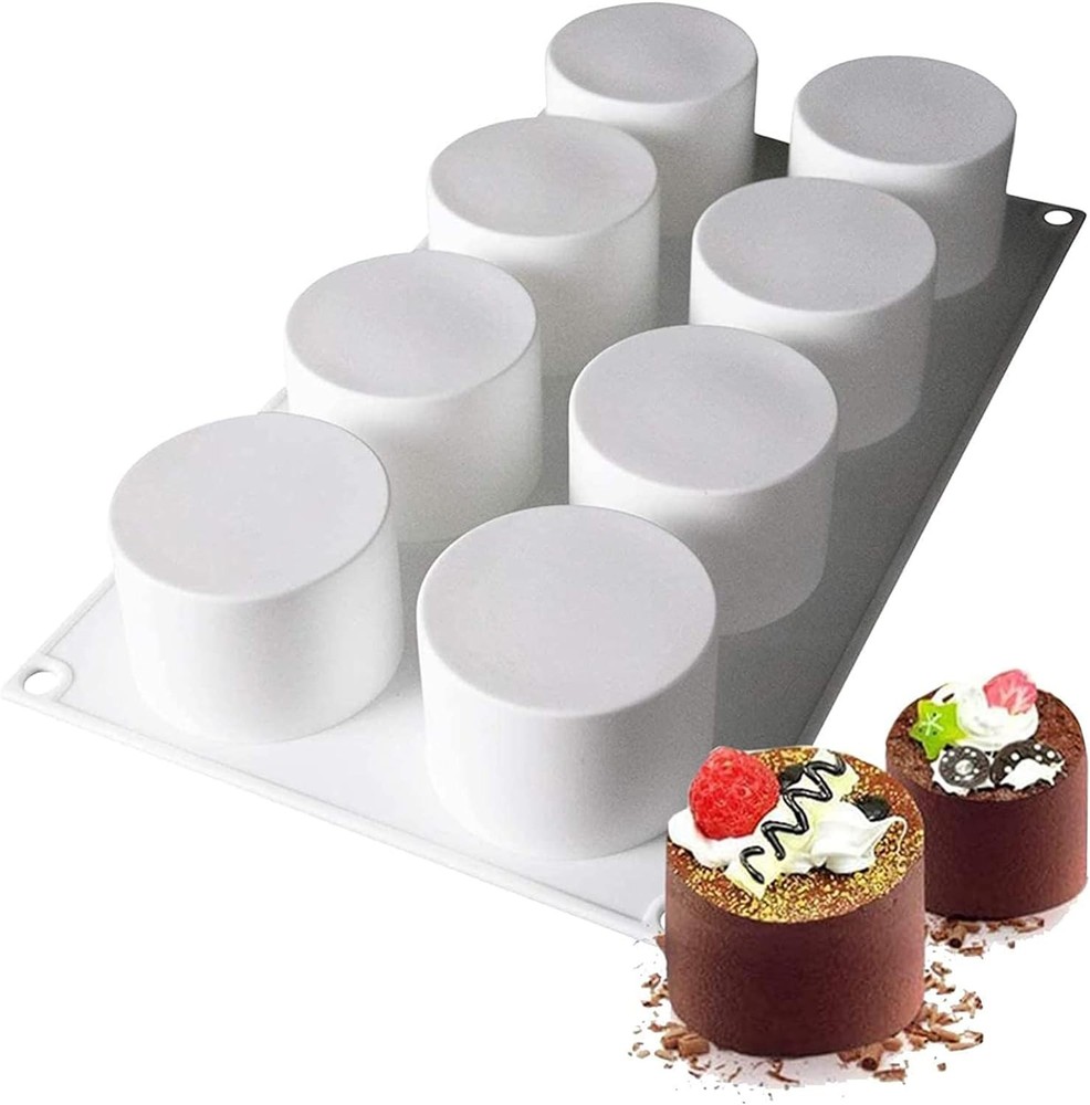 Tall Cylinder Silicone s for Baking Mousse Cake, 3D Silicone Baking