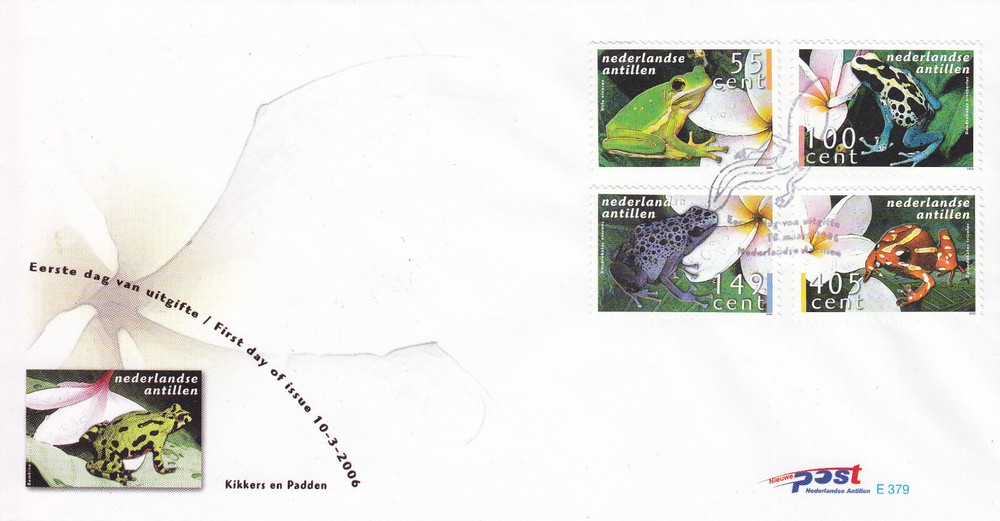 Netherlands - Dutch Antilles FDC Issue 2006 (379) Frogs