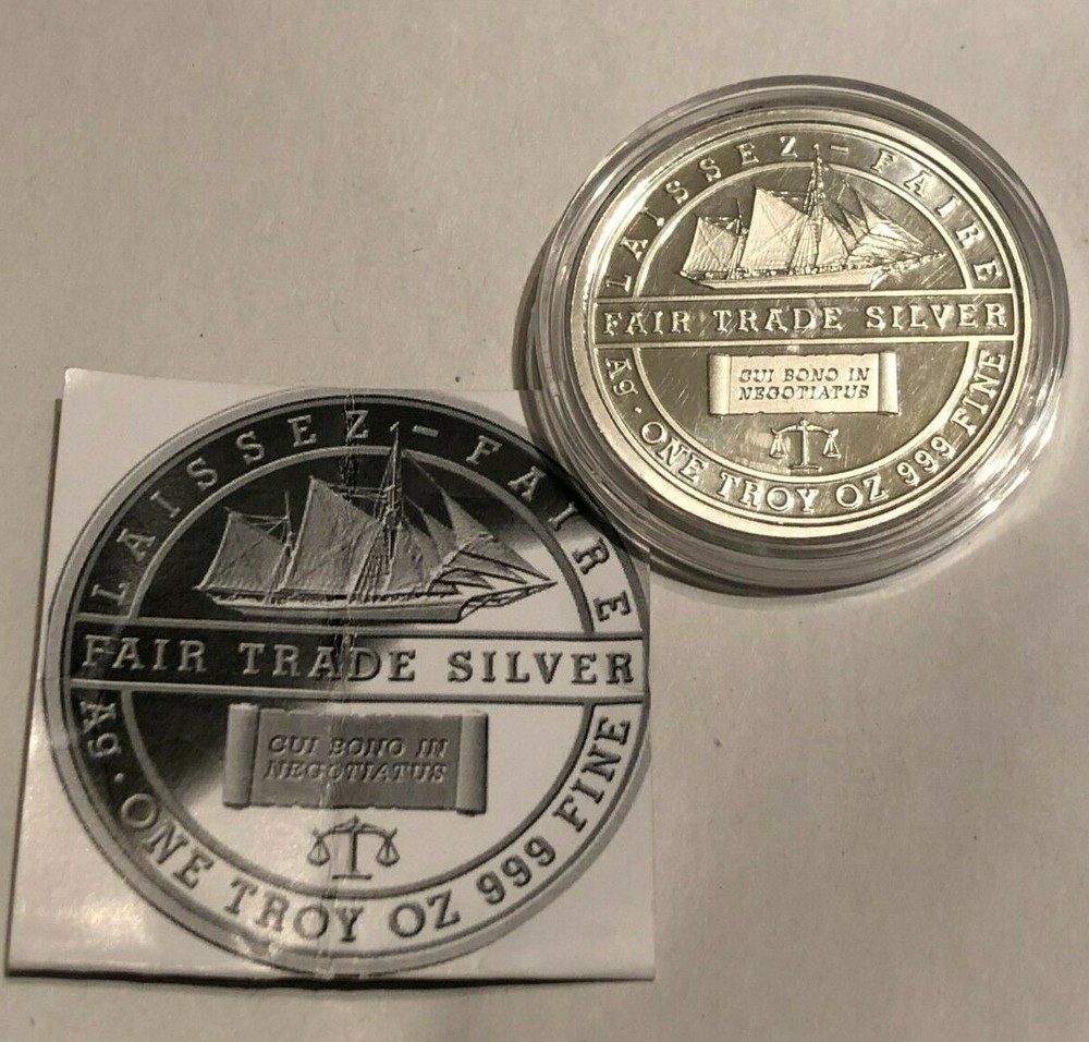 2014 1 oz Silver Double Eagle Fair Trade Silver Token Daniel Carr
