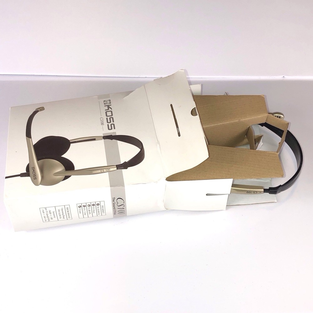 KOSS CS100 On-Ear Communication USB Headset MS Teams Meeting, Interactive Gaming