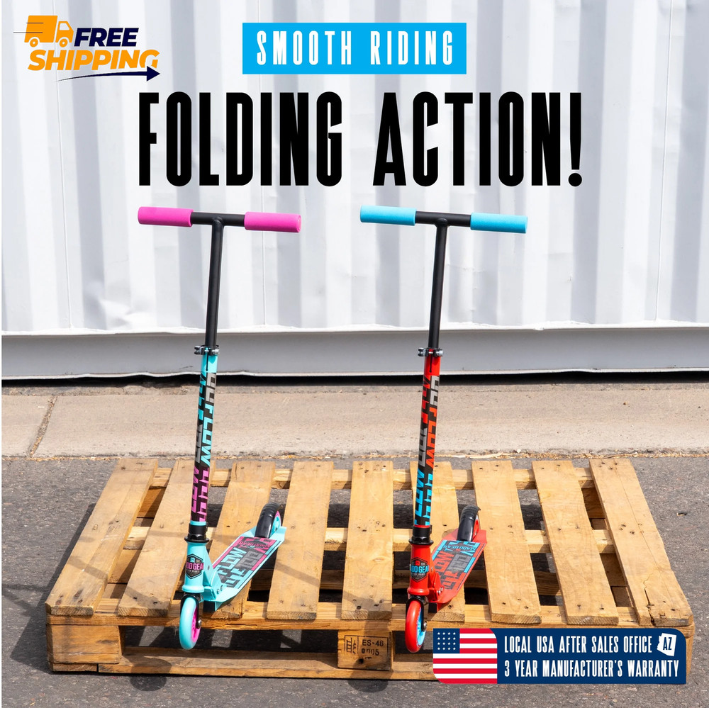 Kids Folding Kick Scooter – Lightweight Steel Frame, Adjustable Handlebar