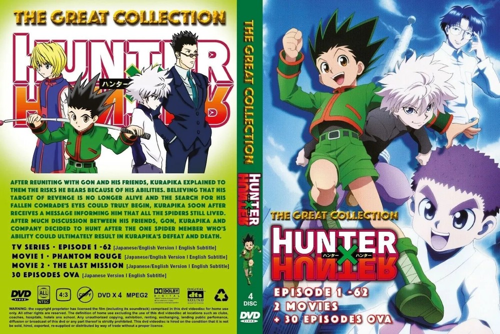 Hunter x Hunter Complete Collection Series Boxset DVD [English Dub] [Fast Ship]