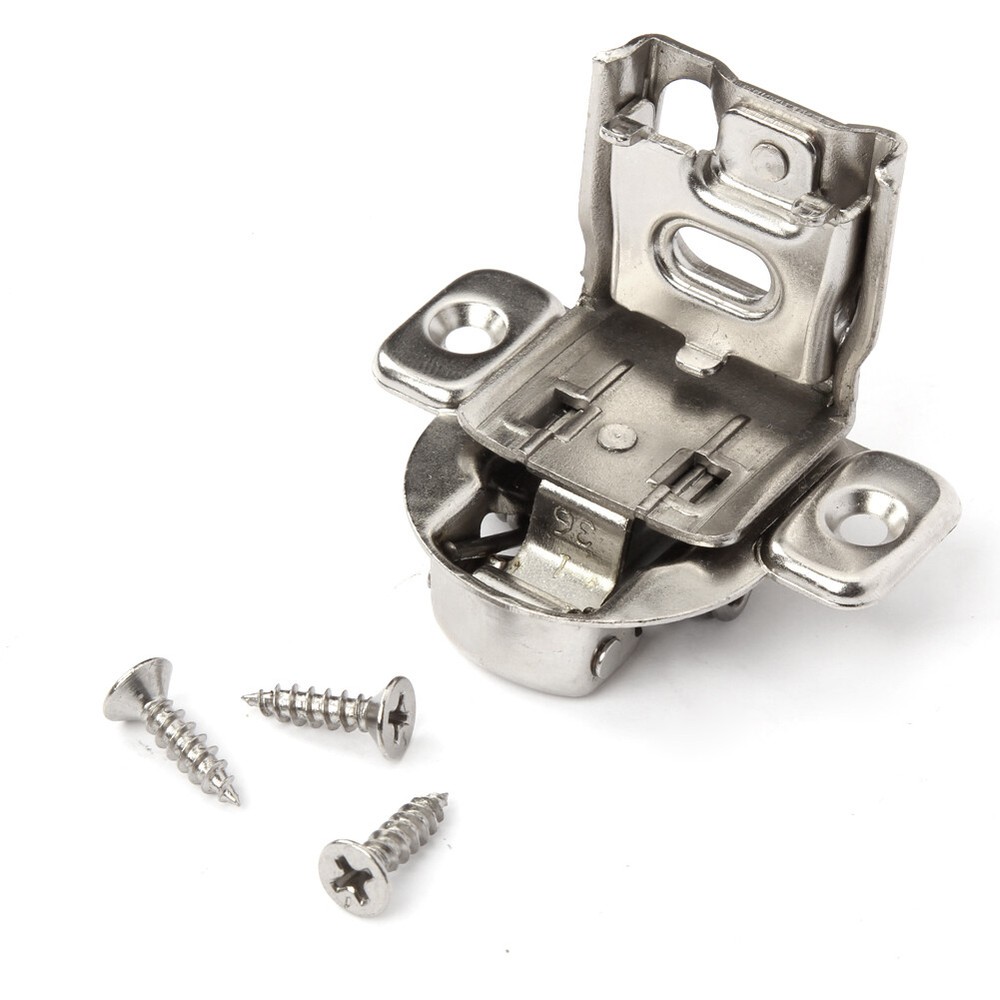 50PCS 1-1/4" Overlay Soft Close Face Frame 105° Compact Cabinet Hinge Handware