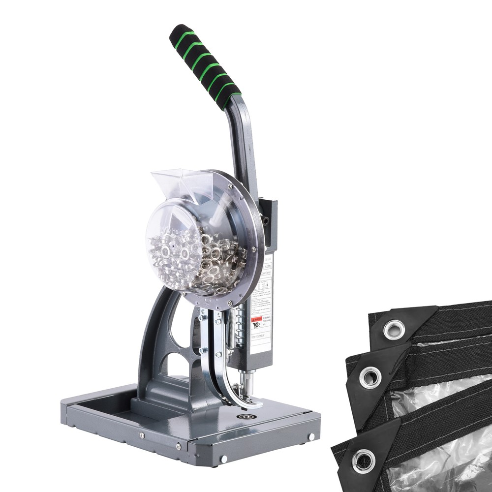 Semi-Automatic Grommet Hand Press Machine Tool Commercial W/2000 Eyelet US