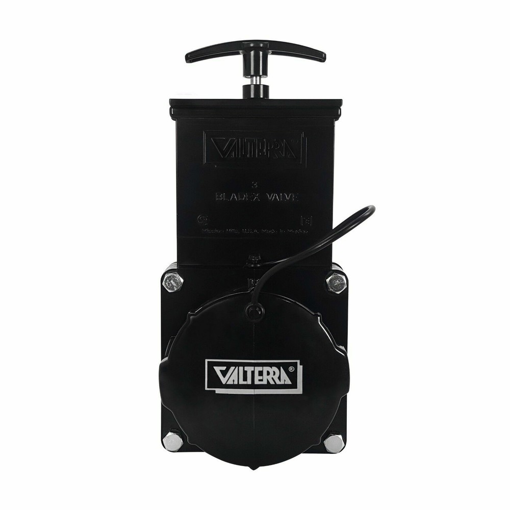 Valterra 3" Dump Valve RV Drain Sewer Waste Valve Assembly 3" Hub 3" Spigot T50