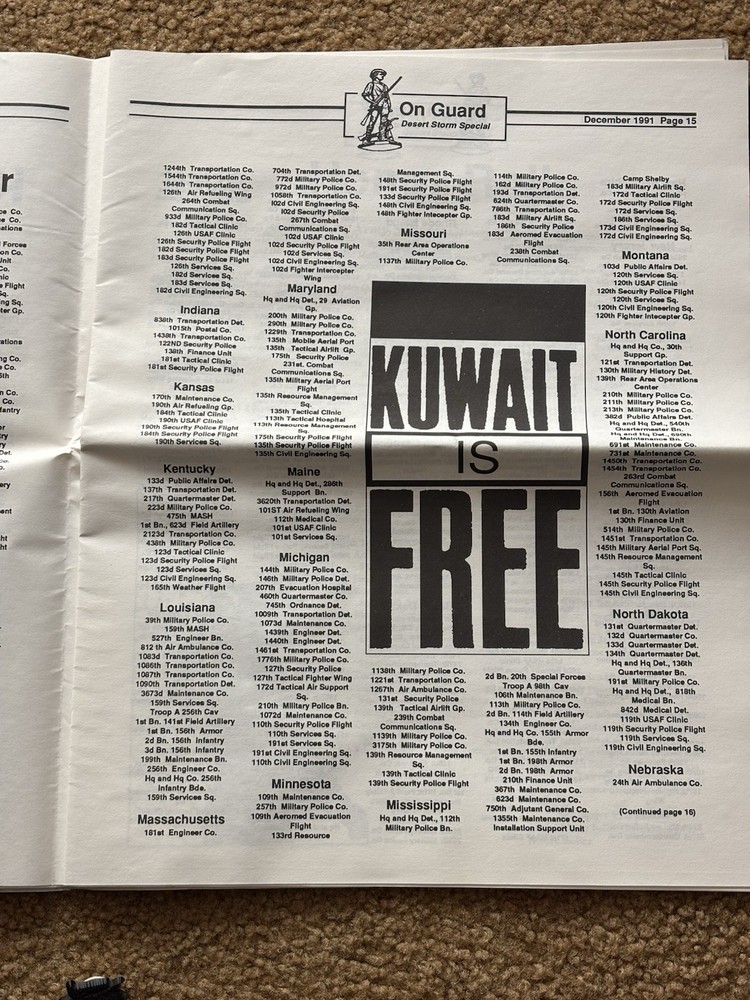 1990-1991 Desert Shield/ Desert Storm Collectibles