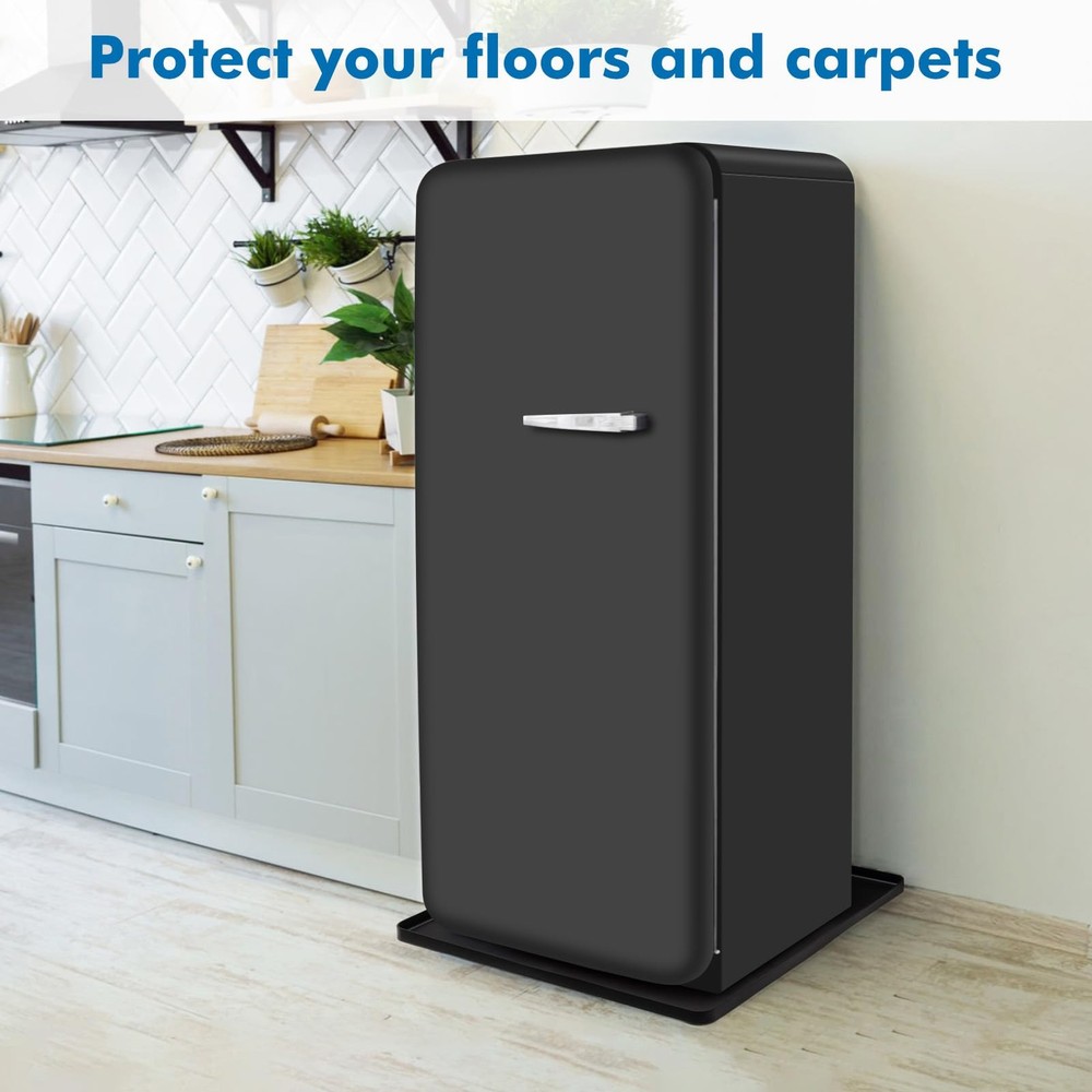 Mini Fridge Mat, Portable Air Conditioner Drip Pan, Silicone Mat with Raised ...