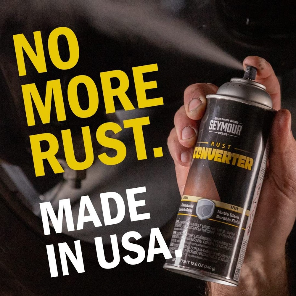 Seymour 16-45 Rust Converter, Black 16 oz,