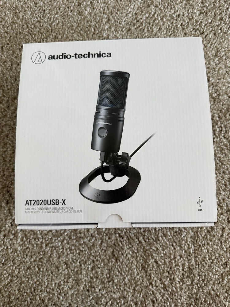 Audio-Technica AT2020USB-X Cardioid Condenser USB Microphone Black