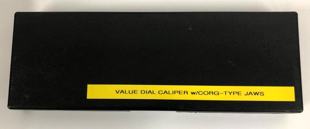 Value Dial Caliper, CORG-Type Modified Jaws 0-6" Range, .001" Graduation