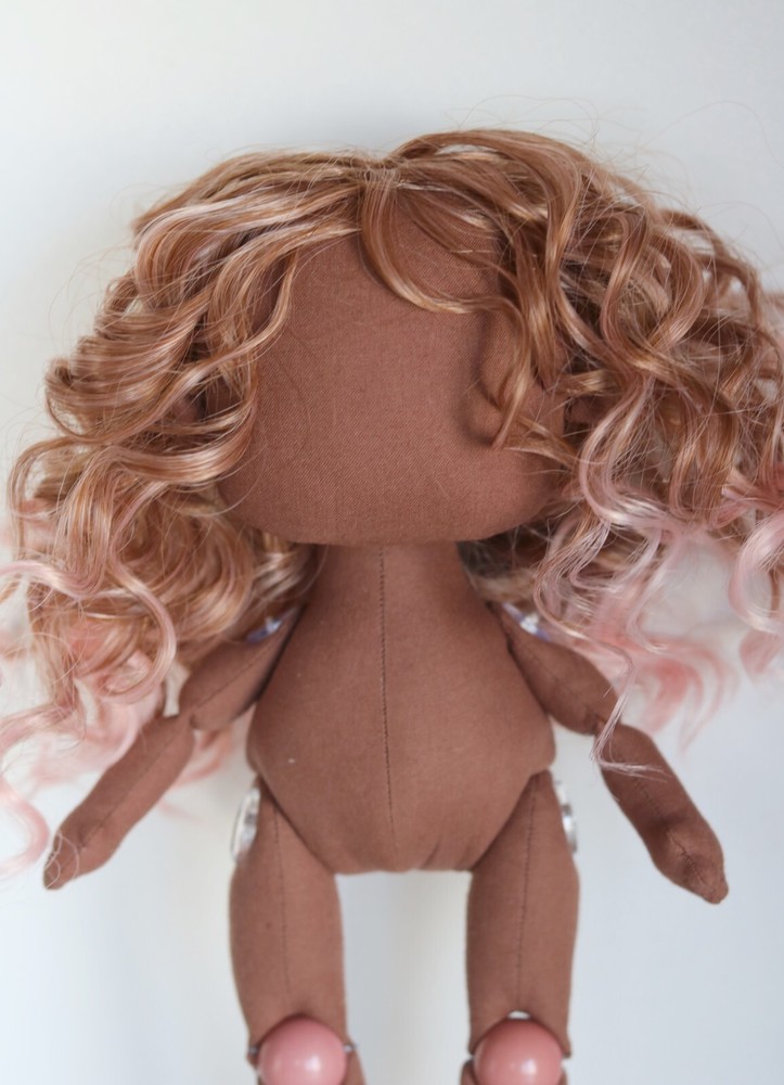 Blank rag doll 10.2" with hair