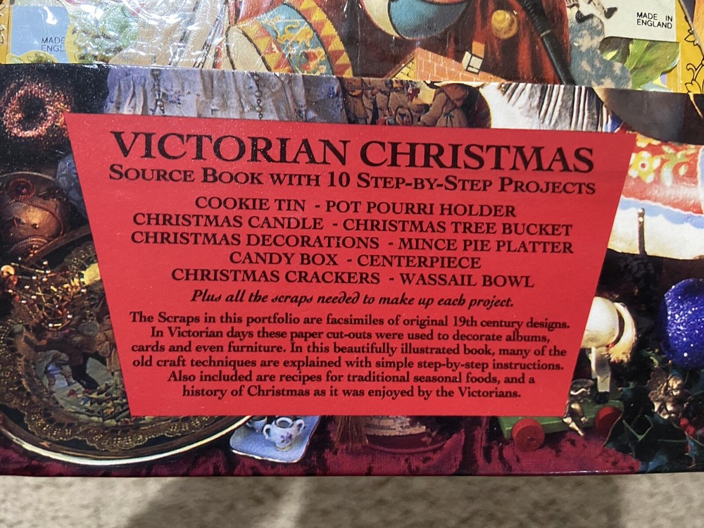 Victorian Christmas Source Book 10 Projects Includes Repro Scraps & Cards Lovric