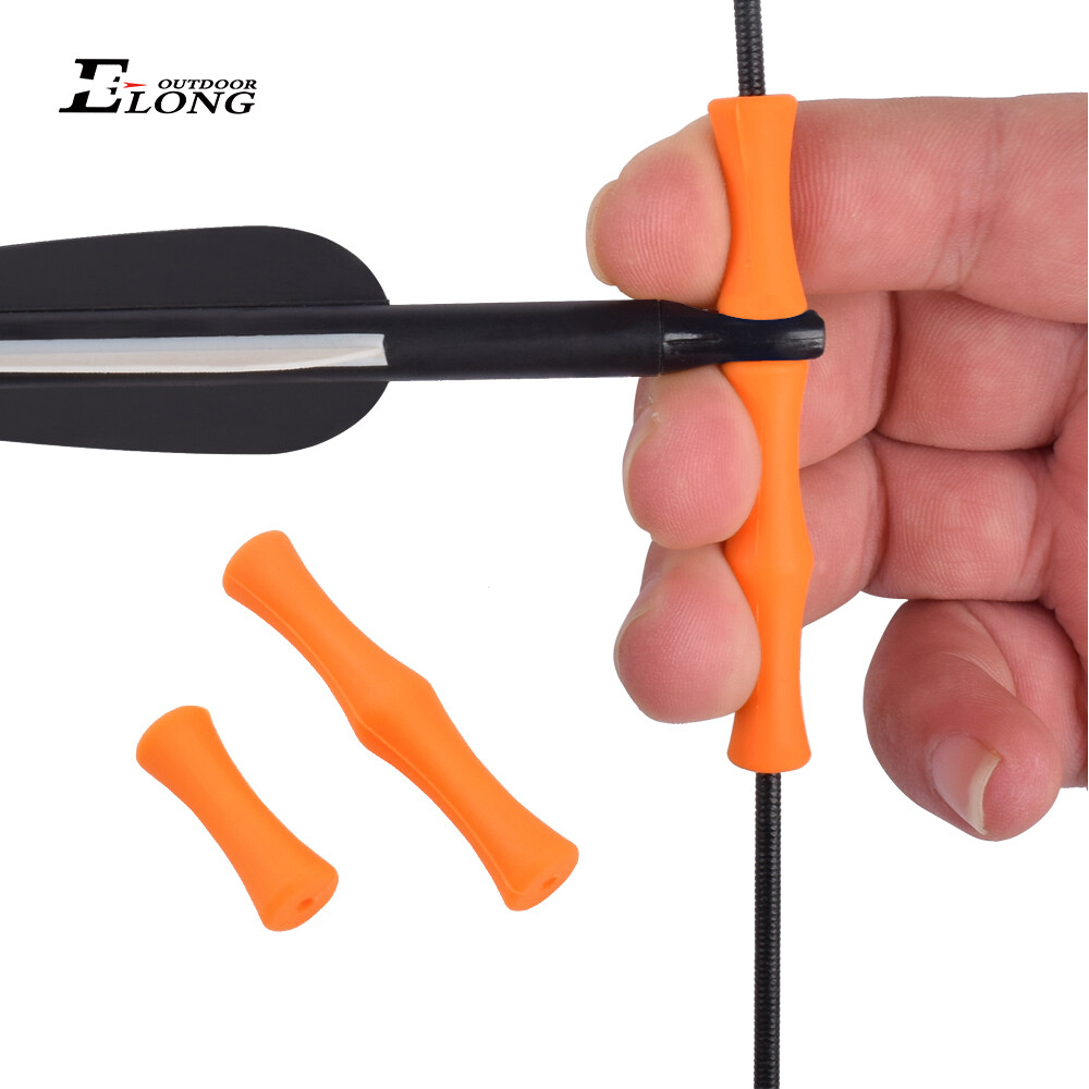 Bowstring Finger Guard Bowstring Saver Protective Finger Silicon Release 1 Pair