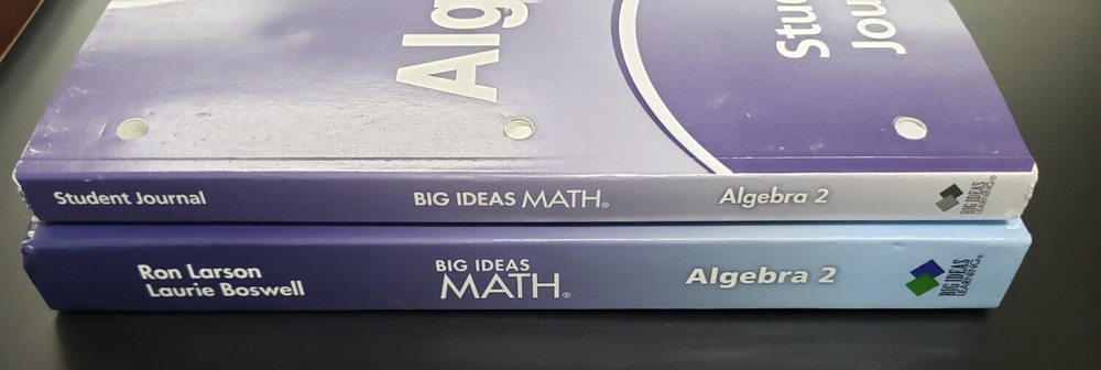 BIG IDEAS MATH Algebra 2: Common Core Student Edition (2-book set) 2019