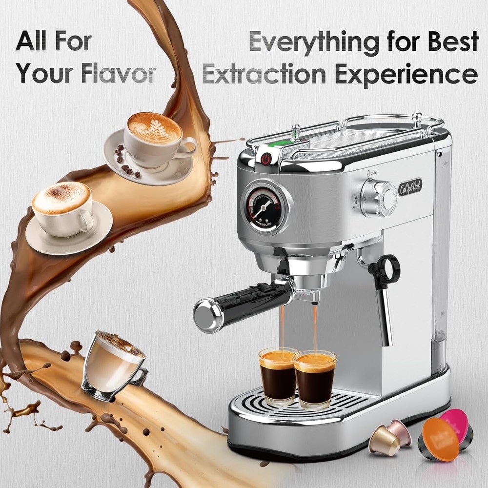 CoOptVal 20 Bar Espresso Machine ST-698-FB B2