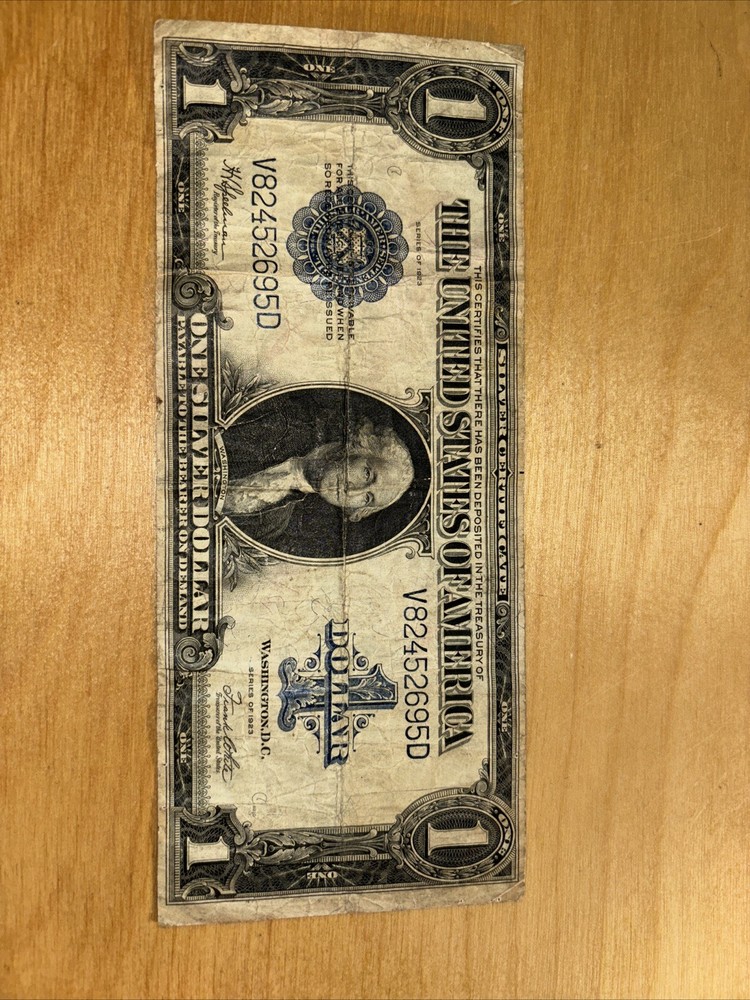 1923 $1 SILVER CERTIFICATE FR# 237 SPEELMAN WHITE ONE DOLLAR LARGE NOTE - VF +