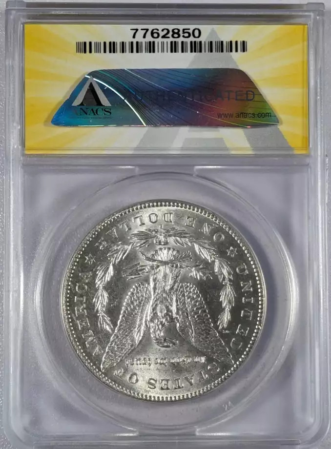 1878 S Morgan Silver Dollar ANACS MS-62