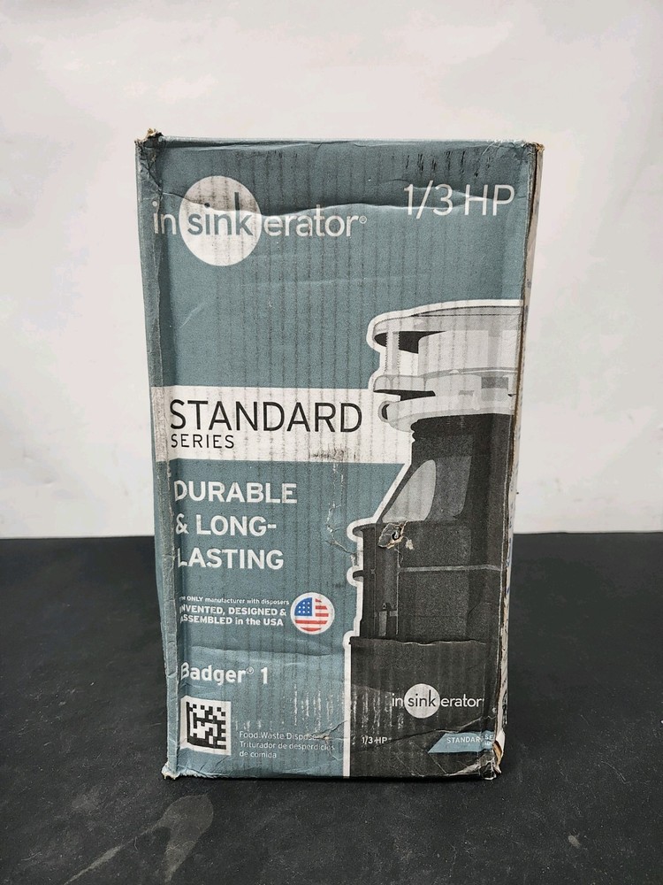 InSinkErator Badger 1 - 1/3 HP Garbage Disposal New