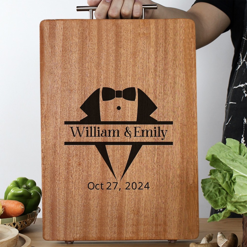 Premium Solid Ebony Wood Cutting Board for Kitchen