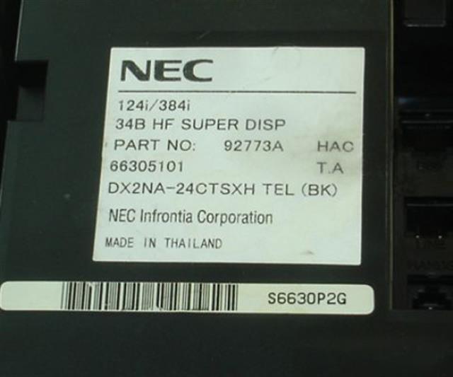NEC - Nitsuko - Tie 92773A Phone