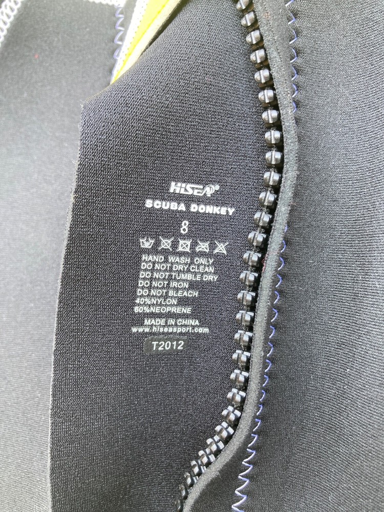 HiSea Full Body Wet Suit Size 8