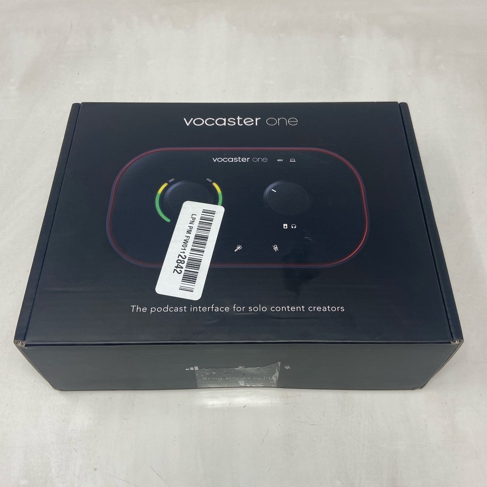 Focusrite Vocaster One USB-C Podcast Interface - Black